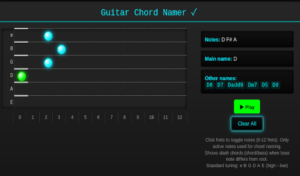 Free Offline Guitar Chord Namer